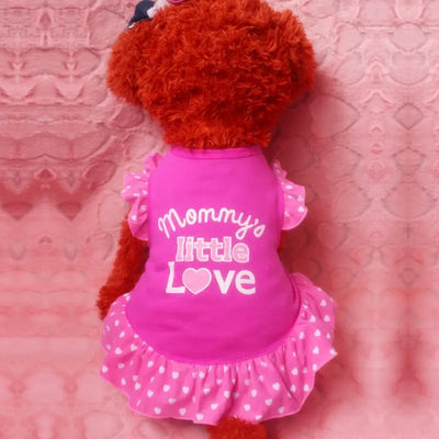 Small Dog Summer Dresses Vest Top Clothes Puppy Pet Dress Skirt Coat Apparel Pets Cats Dog Shirts Dog Vests Pet Supplies