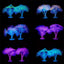 Fluorescent  Fish Tank Aquarium Decoration Artificial Coral Simulation Plant Ornament Pets Underwater Landscape With Suction Cup