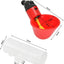 10 Sets Automatic Poultry Drinking Cups Chicken Tapping Waterer Drinker  and Chicken Waterer PVC Tee Fittings Chicken Feeder