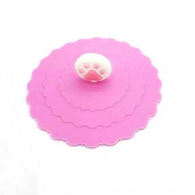 Dia.10cm Universal Pet Food Can Cover Silicone Storage Cap Fresh Lid Reusable Dog Cat Accessories Color Random Pet supplies