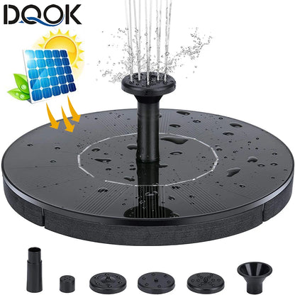 Waterfall Fountain Mini Solar Water Fountain Pool Pond Garden Decoration Outdoor Bird Bath Solar Powered Fountain Floating Water
