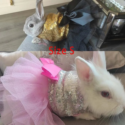 Small Dog Dress Pet Tutu Dress with Sequin Bows Princess Tulle Skirt Puppy Dog Clothes Chihuahua York Terrier Pet Apparel