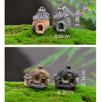 New Resin Small House Aquarium Ornaments Decorations Artificial House for fish Tank Resin Aquarium Ornament Fish Tank Background