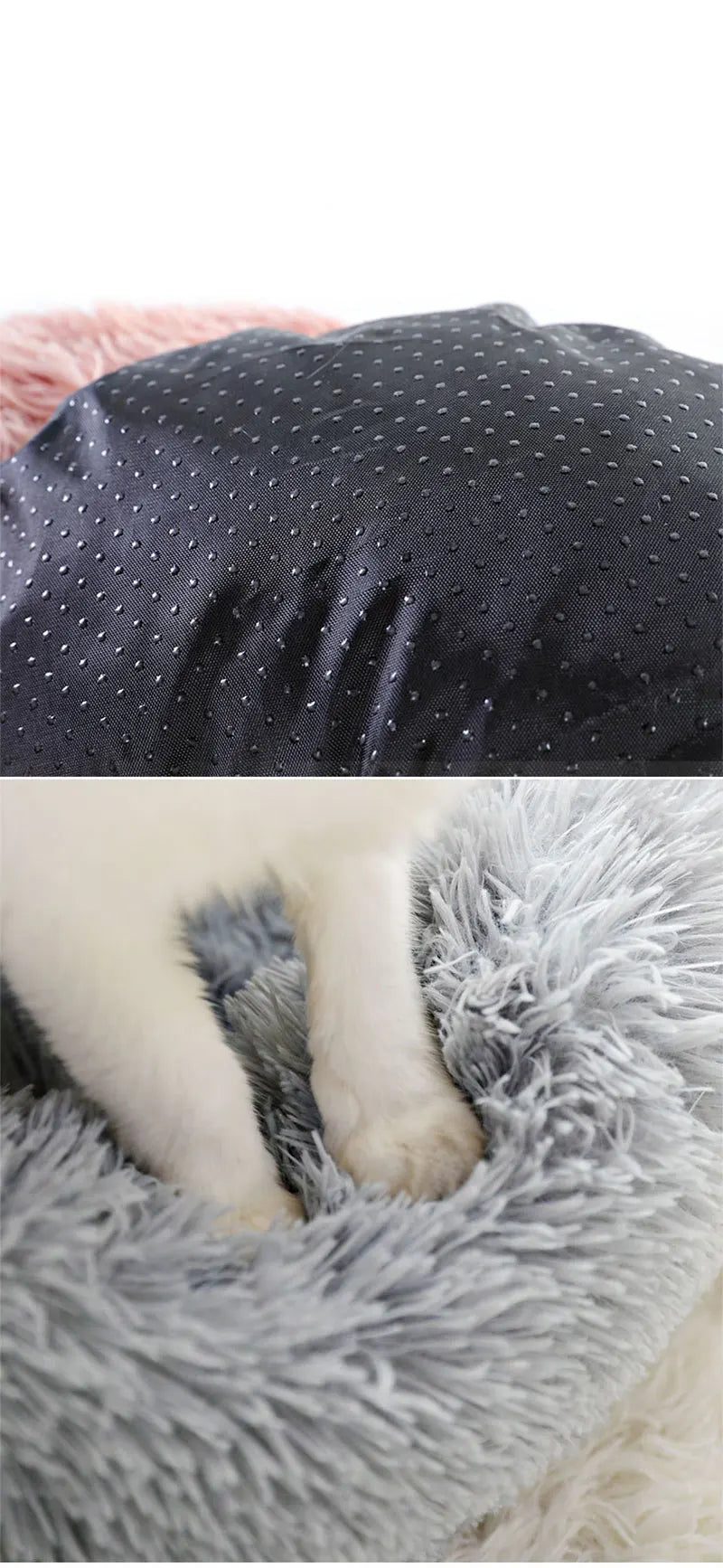 Brand New Round Shape Soft Houses for Cats Deep Sleeping Long Plush Puppy Lounger Pet Mat Small Dog Cushion Kitten Sofa Bed