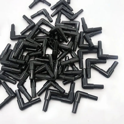 10pcs/lot 4mm Aquarium Air Tube Connector Elbow Y shape Fish Tank Accessories Air Pump Connector Control Valve Air Pipe Tubes