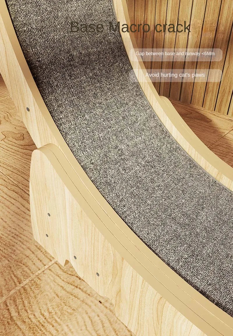 OEM Custom Factory Price Silent Exercise Running Wheel Climbing Frame Wooden Fiberboard Cat Toy cat accessories Cat Treadmill