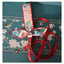 Dog Dress Harness Leash Set for Small Medium Dogs Cat Walking Summer Floral Print Luxury Design Puppy Short Dress with Pearl Bow
