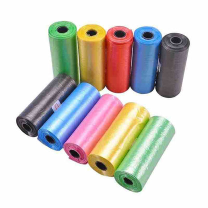 1/5 /10Rolls Pet Dog Poop Bags Degradable Waste Pick Up Clean Bag Dogs Garbage Bags Unscented Outdoor Clean Tools Pet supplies