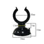 Black  Aquarium Suction Cup Air Tube Holder Sucker for Fish Tank Pump Oxygen Air Tube Fixing Clip  Aquarium Accessories 5pcs