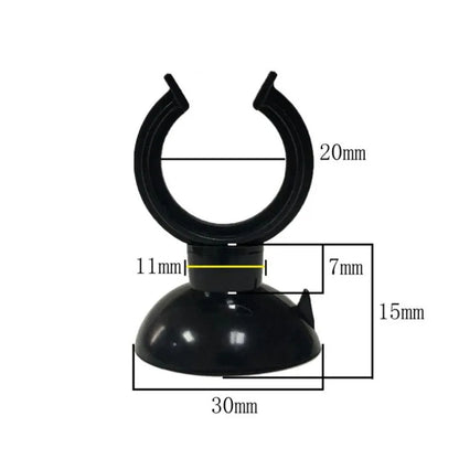 Black  Aquarium Suction Cup Air Tube Holder Sucker for Fish Tank Pump Oxygen Air Tube Fixing Clip  Aquarium Accessories 5pcs