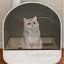 Hot Sale Easy Cleaning Closed Activated Carbon Deodorizing Semi-automatic Cat Litter Box