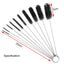 Aquarium Pipe Cleaning Brush Fish Tank Cleaner Tube Stainless Steel Water Filter Air Tube Flexible Double End Hose Accessories