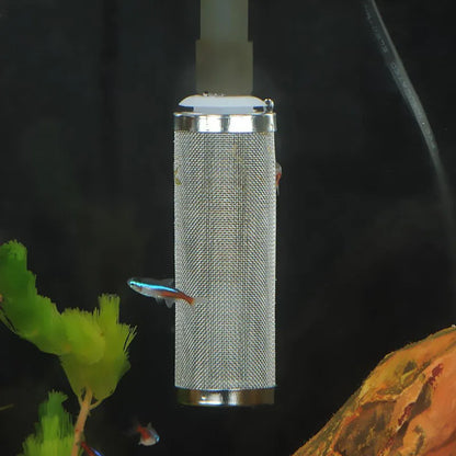Stainless Aquarium Steel Filter Inlet Sleeve Mesh Shrimp Nets Special Shrimp Cylinder Filter Inflow Inlet Protect Accessories