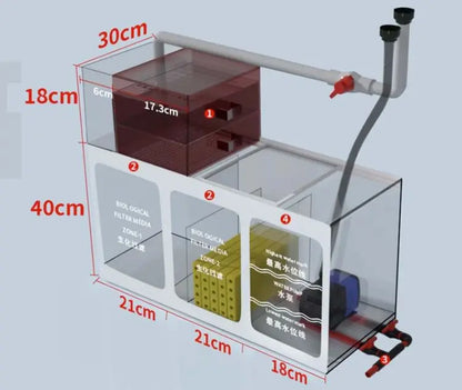 Large Vertical Extra Clear Glass Water Plant Ecological Fish Tank Wholesale Fish Tanks With Cabinet