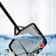 Black Aquarium Accessories Long Handle Square Aquarium Fish Tank Fishing Net Landing Net for Fish Durable Products Accessories