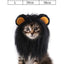 Lion Shaped Cosplay Hat for Cat Black Designer Pet Dog Accessories Winter Christmas Costume Kitten Head Wear Puppy Pet Supplies