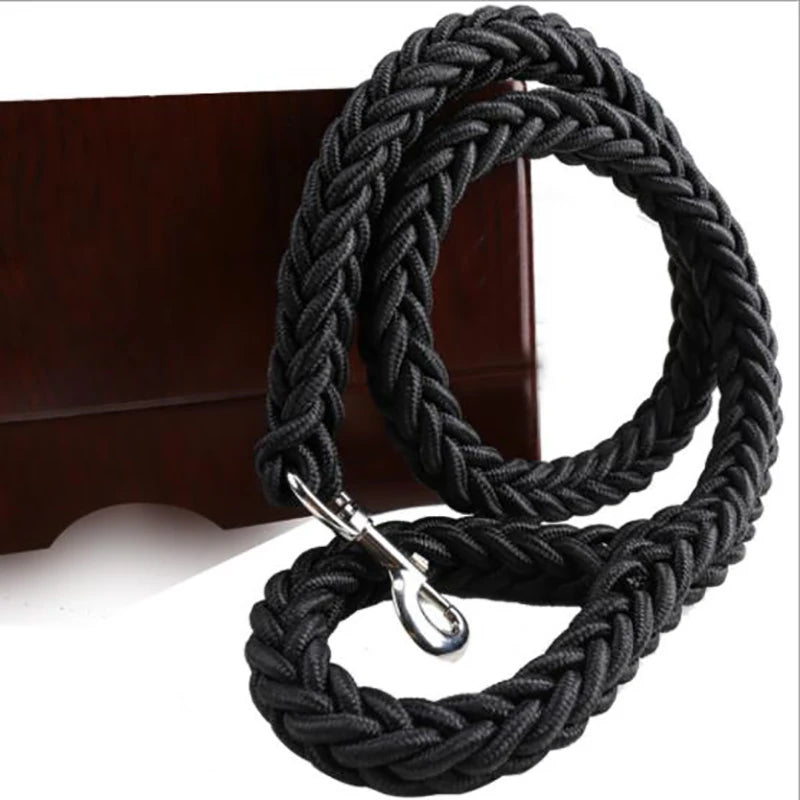 130cm Pet Dog Leash Double Row Adjustable Pet Collar Nylon Leash Double Colors Canvas For Medium Large Dogs Accessoires Hot-Sale