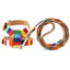 Rainbow Color Pet Dogs Collar Harness Set 120cm Puppy Leash Outdoor Walking Exercise Dogs Supplies PU Anti-Escape Cat Collars
