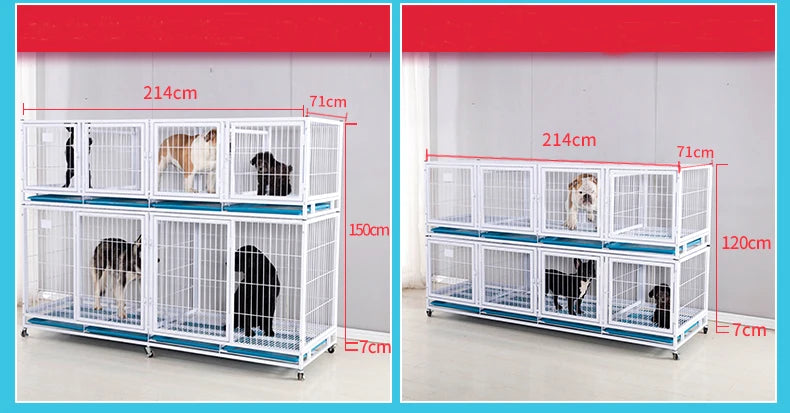 Heavy Duty Strong Pet Cage With Wheels For Dog Cat Bird