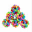1pc Colorful Rainbow Pet Bell Ball  Dog Toys Pet  Dog Cat Toy Dogs Ball Bell Chewing Toys Playing Teeth Training Pet Products