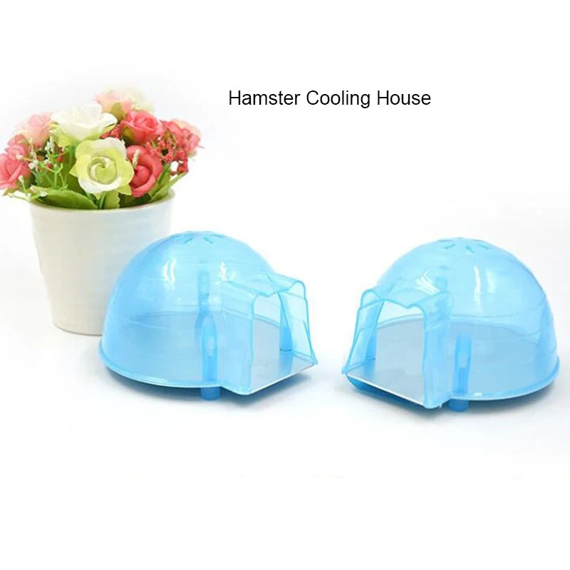 Summer Cool Pet Cage for hamster Squirrel Arch Cooling Down Plastic House Small Animal Cage accessories Bed Play Toys Hot-Sale
