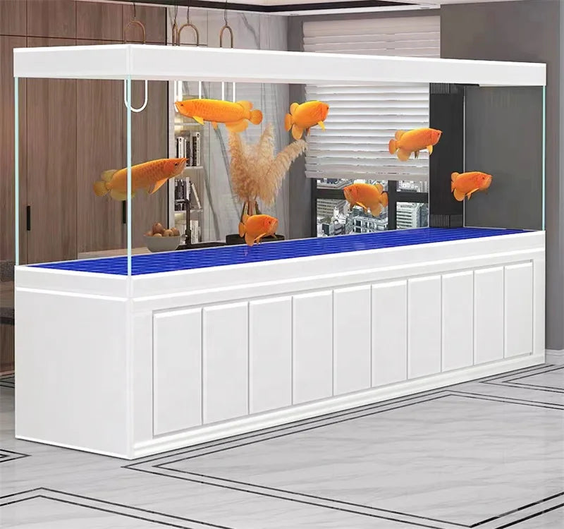 Wholesale Indoor Fish Custom Glass Aquarium Large Freshwater And Saltwater Fish Tank Full Set Frameless Fish Tank