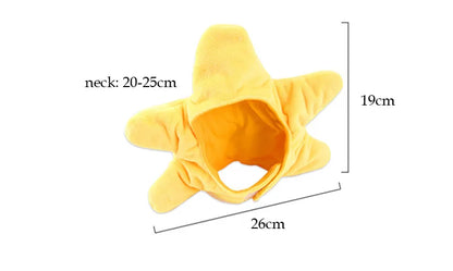 Funny Hat for Cat Sunflower Christmas Costume Pet Hat Halloween Cosplay Keep Warm Headwear Dogs Hats Puppy Accessories for Cats