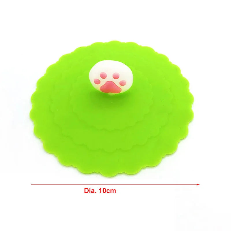 Dia.10cm Universal Pet Food Can Cover Silicone Storage Cap Fresh Lid Reusable Dog Cat Accessories Color Random Pet supplies