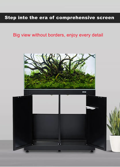 450L 119Gallon CADE Glass Aquarium Marine Fish Tanks With Cabinet