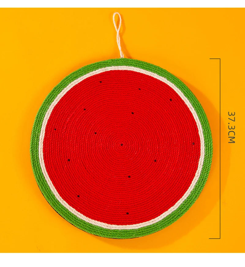 Natural Sisal Cat Scratching Board Fruit Carrot Cat Furniture Claw Sharpener Kitten Hanging Exercise Tool Quality Cat Scratcher