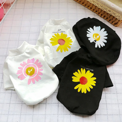 6 Color Pet Dog Cat T shirt Summer Ropa Chihuahua French Bulldog Clothes for Small Dogs Puppy Clothing ropa de perros mascotas