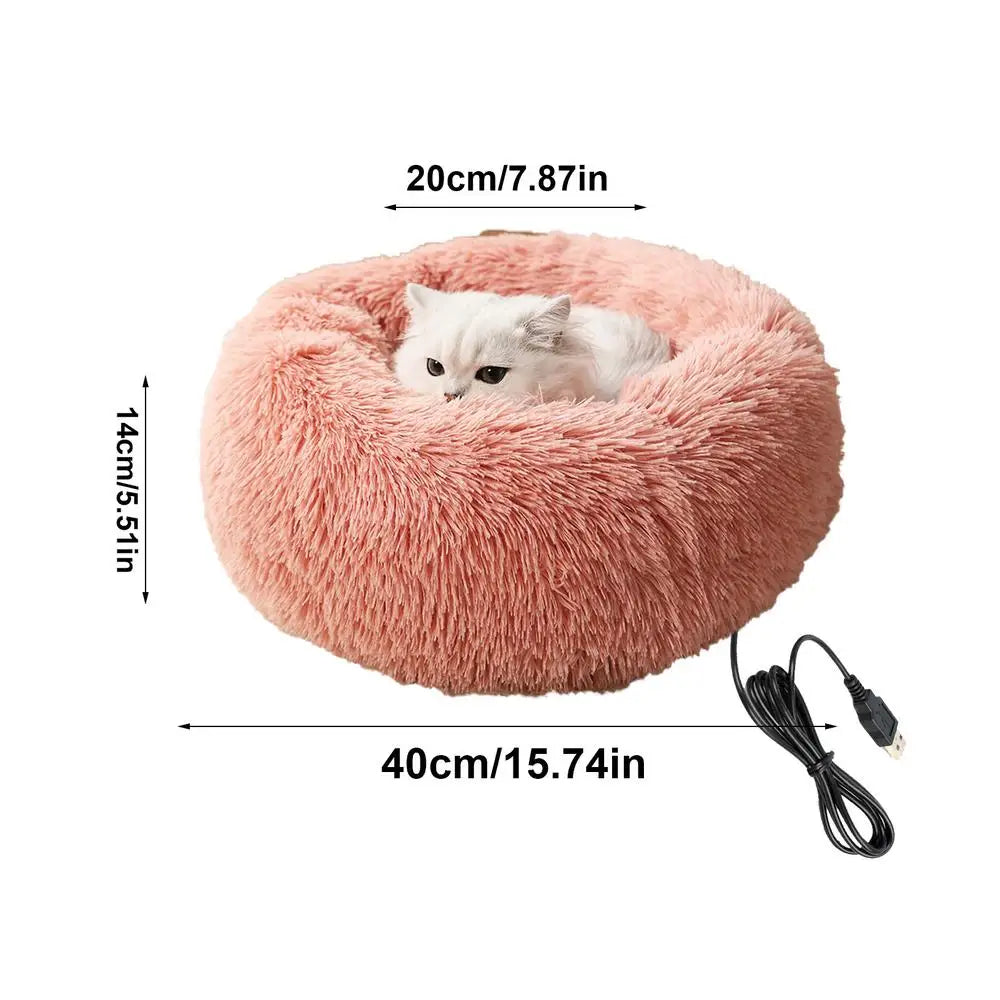 Electric Heated Dog Bed Soft and Comfortable Pet Heating Pads USB Charging Cat Mat winter Warm Indoor Pet Bed Heating Pet Pads