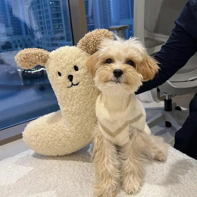 Pet Dog Dog Cat Pillow Protects Cervical Spine Deep Sleep U-Shaped Pillow Kitten Puppy Pillow Half Moon Calming Toy
