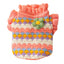 Knitted Flower Pet Dog Sweaters Orange Winter Warm New Year Clothing for French Bulldog Outfits Fancy Small Puppy Overalls