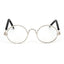Cute Vintage Round Cat Sunglasses Pet Photos Props Reflection Eyewear Glasses for  Cats Small Dog Pet Dog Cat Accessories