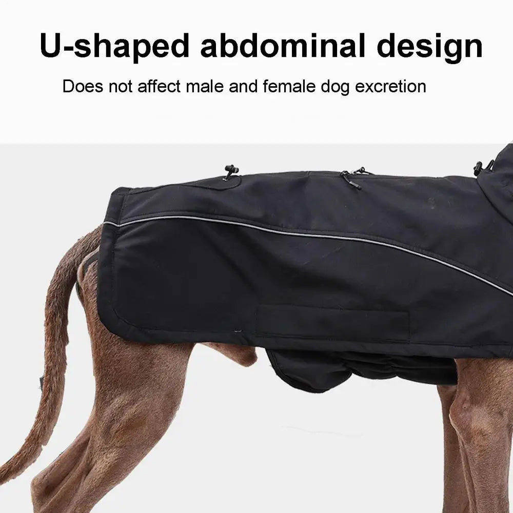 Dog Cold Weather Jackets Waterproof Dog Winter Clothes Comfortable Adjustable Dog Clothes Stylish Reflective Pet Supplies For