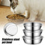 Stainless Steel Pet Bowl, Dog And Cat Food Bowl, Thickened Non-slip Bowl, Anti-fall, Not Easy To Deform, Easy To Clean 1pcs