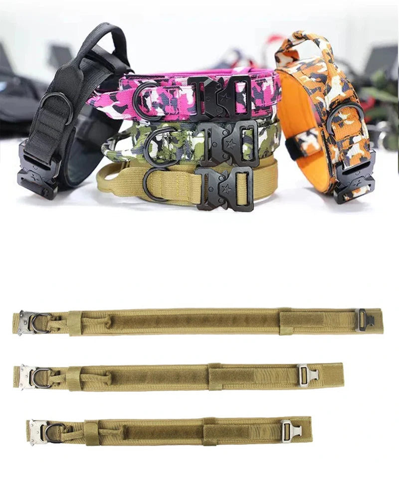 Doberman Pinscher Big Dog Collar and Leash Outdoor Train Pet Collars for Medium Large Dogs German Shepherd mascotas Accessories