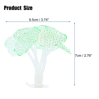 UXCELL Plastic Luminous Plants Glowing Artificial Simulation Coral Aquarium Decoration Underwater Ornament Fish Tank Accessories