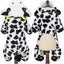 Cow Dog Costume Cow Style Hoodie Halloween Dog Costumes Pet Winter Comfortable Jumpsuits Puppy Cosplay Accessories For Small