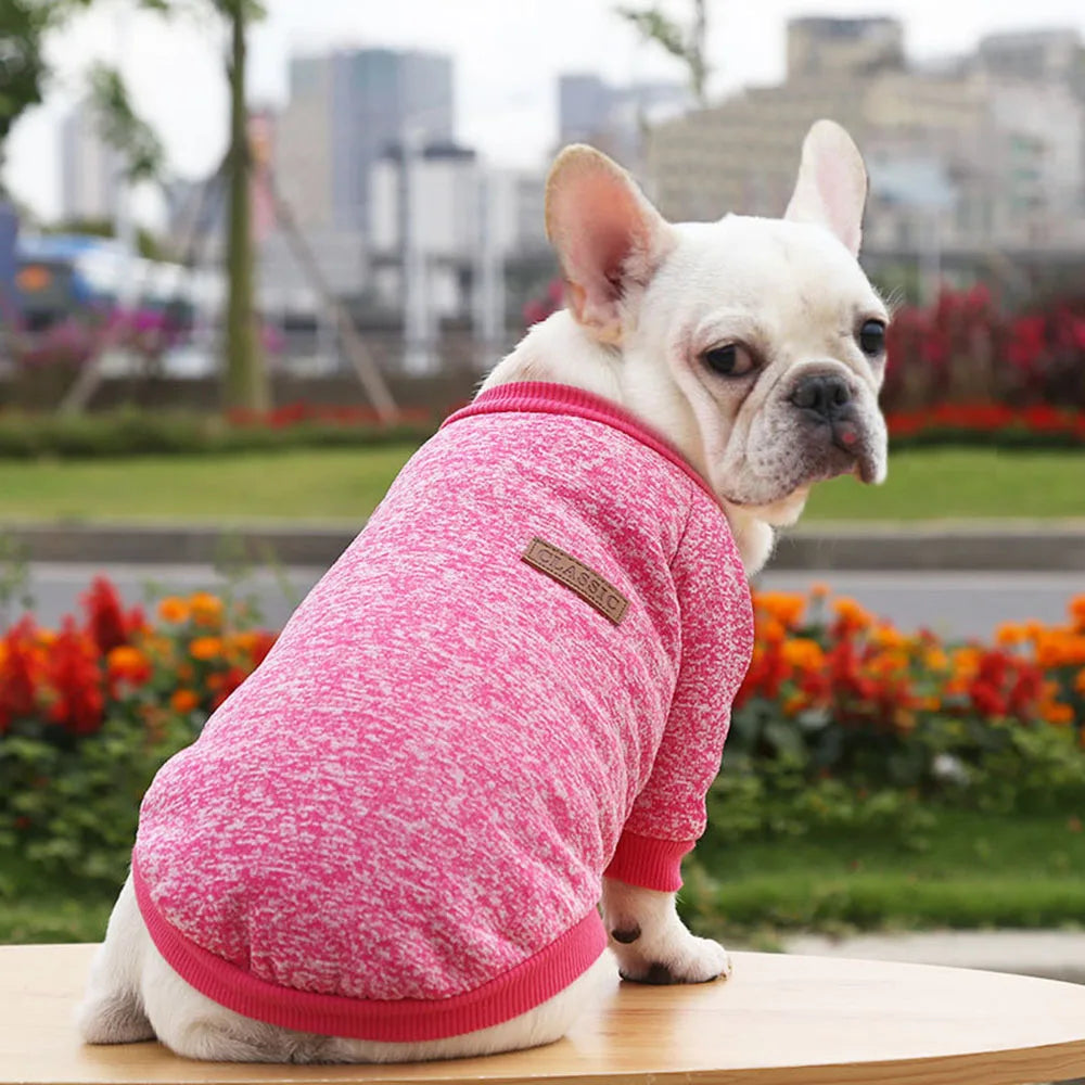 Pet Dog Clothes Knitwear Dog Sweater Soft Thickening Warm Pup Dogs Shirt Winter Puppy Sweater for Dogs Casual Pet Cat Clothing