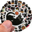 Etori Life 46pcs PVC Cute Cartoon Japanese Black Cat Pattern Student DIY Cups,Scrapbooks,Laptops Decoration Stickers