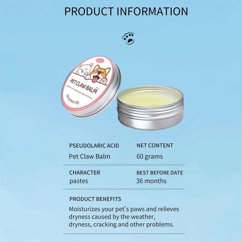 Dog Nose And Paw Balm Dog Paw Cream Cats Dogs Paw Protector Cream Pet Feet Moisturizer Pet Crack Feet Repair Pet Accessories
