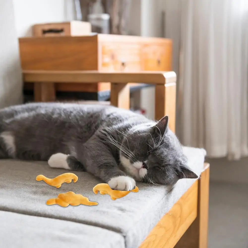 Cute Animal Shape Catnip Cats Toy Kitten Dinosaur Teeth Chewing Biting Plush Toys Cat Plush For Pet Cat Accessories