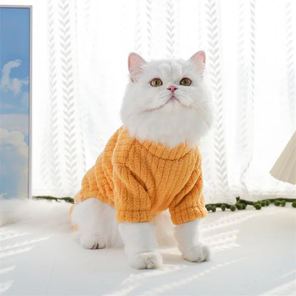 Winter Dog Jumpsuit Solid Pet Clothes for Small Medium Dogs Thermal Fleece Dog Pajamas Onesie Sleepingwear Puppy Overalls