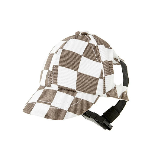 Sport Dog Baseball Cap Dog Sun Hat Pet Peaked Cap with Ear Holes Adjustable Puppy Cat Hat Outdoor Pet Outfit Small Large Dog Cap