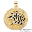 Juya 18K Real Gold Plated Cubic Zircon Bear Lion Bird Tiger Panther Head Leopard Charms For DIY Pendant Necklace Bracelet Making