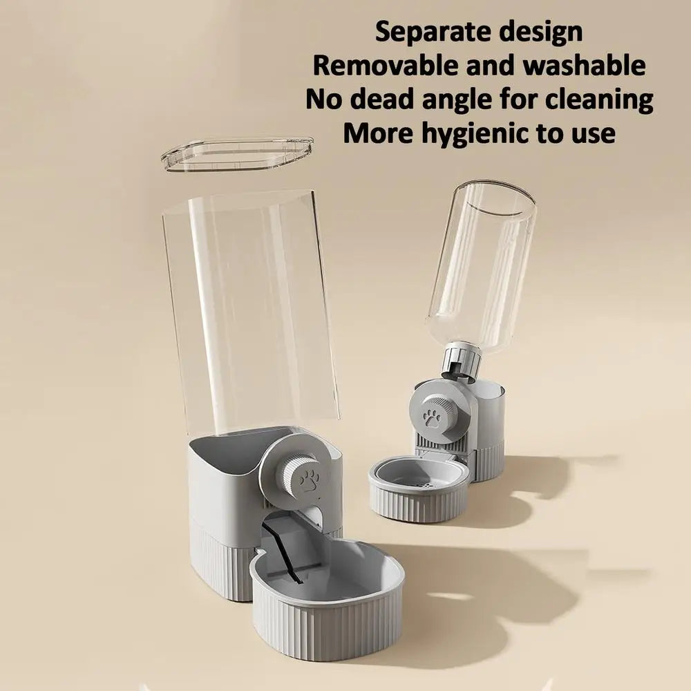 Automatic Cat Feeder Water Dispenser Automatic Cat Dog Feeder Detachable Large Capacity Dog Food Dispenser Pet Supplies