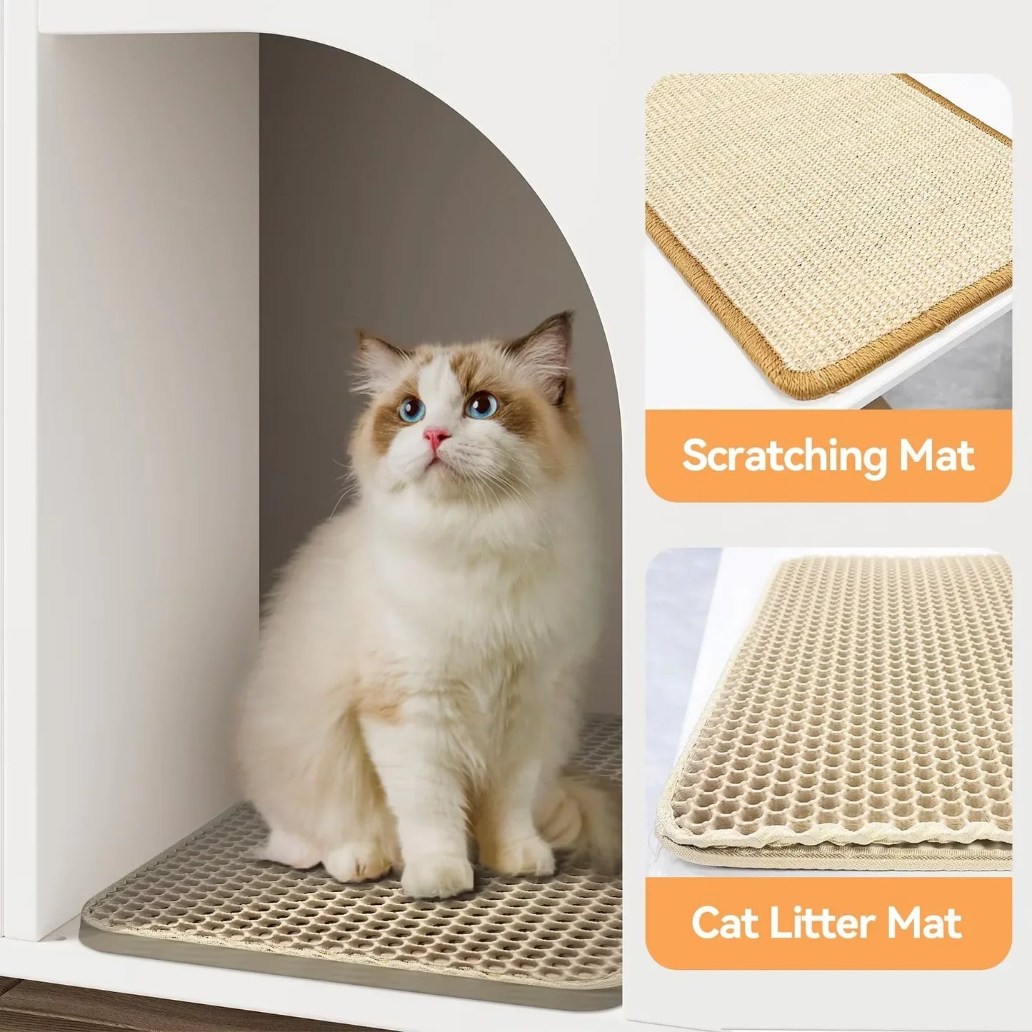 Manufacturer's Modern Design Solid Wood Cat Villa Hot-Selling Large Pet Furniture Multi-Functional Cat Cage Bedroom Apartment