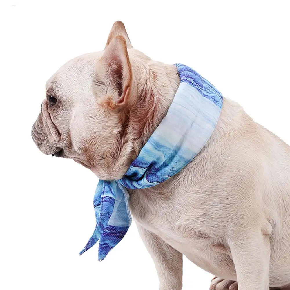 Cool Bandana For Dogs Instant Cooling Pet Bandana Pet Breathable Summer Ice Scarf Collar For Small Medium Large Dogs